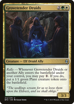 Grovetender Druids (BFZ-212) - Battle for Zendikar