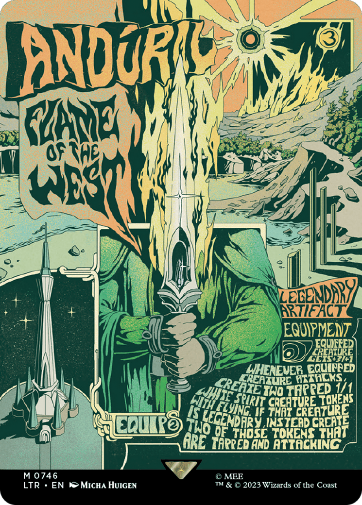Anduril, Flame of the West (Borderless Poster) (LTR-746) - The Lord of the Rings: Tales of Middle-earth