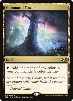 Command Tower (CC2-008) - Commander Collection: Black Foil