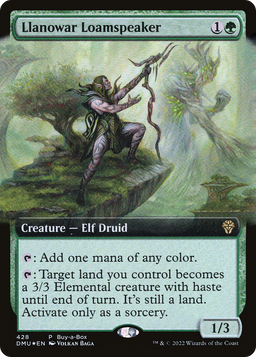 Llanowar Loamspeaker (BABP-428) - Dominaria United: (Extended Art)