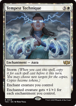 Tempest Technique (TDC-016) - Commander: Tarkir: Dragonstorm: (enchantment)