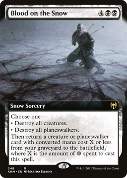 Blood on the Snow (Extended Art) (KHM-348) - Kaldheim: (Extended Art, snow) Foil