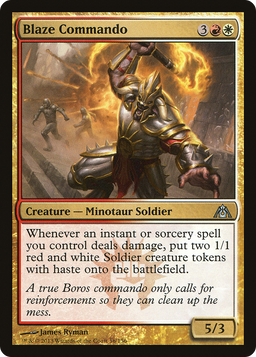 Blaze Commando (DGM-056) - Dragon's Maze Foil
