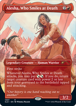Alesha, Who Smiles at Death (SLD-1007) - Secret Lair Drop (Borderless)