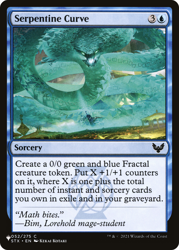 Serpentine Curve (LIST-052/275) - The List