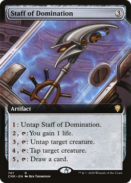 Staff of Domination (Extended Art) (CMR-701) - Commander Legends: (Extended Art)