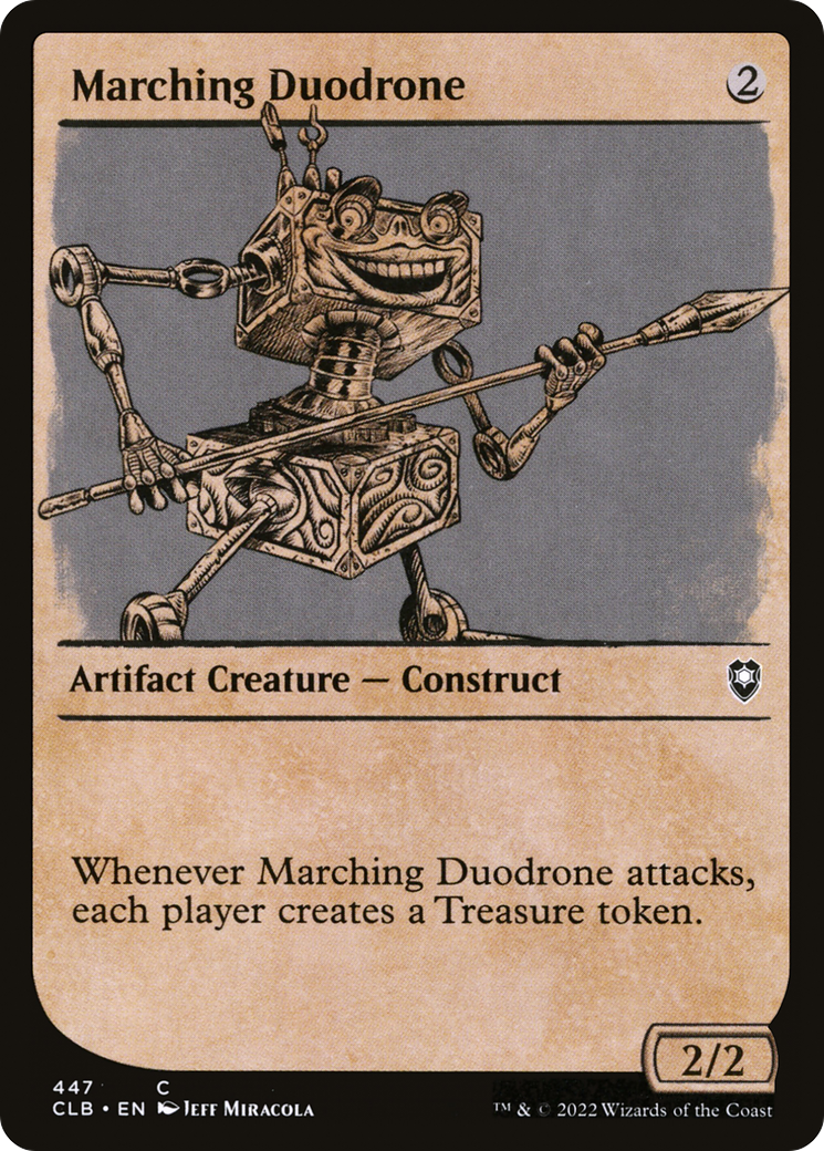 Marching Duodrone (Showcase) (CLB-447) - Commander Legends: Battle for Baldur's Gate: (Showcase) Foil