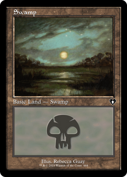 Swamp (444) (Retro Frame) (CMM-444) - Commander Masters