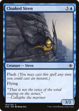 Cloaked Siren (CN2-104) - Conspiracy: Take the Crown Foil
