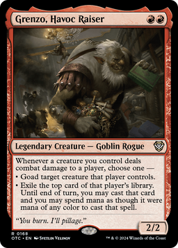 Grenzo, Havoc Raiser (OTC-168) - Outlaws of Thunder Junction Commander