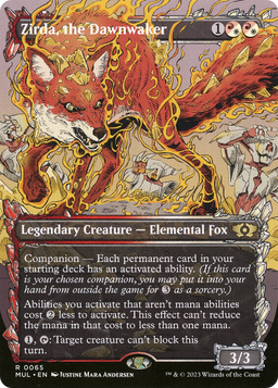 Zirda, the Dawnwaker (MUL-065) - Multiverse Legends: (Showcase) (Borderless)