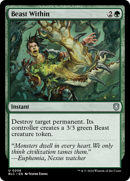 Beast Within (BLC-206) - Bloomburrow Commander