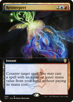 Reinterpret (Extended Art) (C21-400) - Commander 2021: (Extended Art)