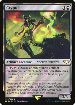 Cryptek (Surge Foil) (40K-033) - Warhammer 40,000 Commander Foil