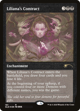 Liliana's Contract (SLD-161★) - Secret Lair Drop Etched Foil