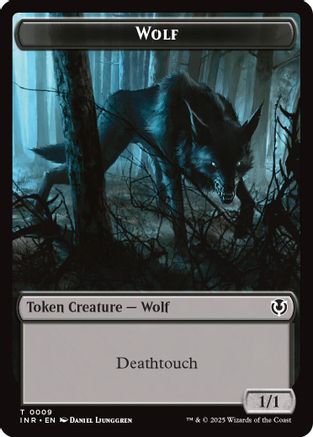 Wolf (0009) // Wolf (0018) Double-Sided Token (INR-9 // 18) - Innistrad Remastered