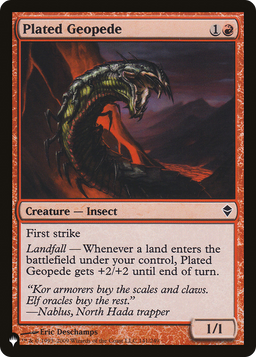 Plated Geopede (LIST-141/249) - The List