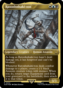 Ratonhnhaké꞉ton (ACR-244) - Assassin's Creed Etched Foil
