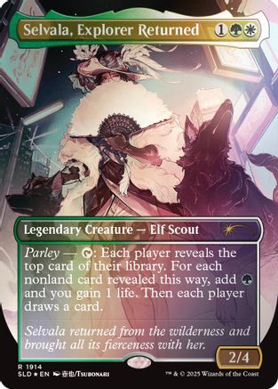 Selvala, Explorer Returned (Rainbow Foil) (SLD-1914) - Secret Lair Drop Series Foil