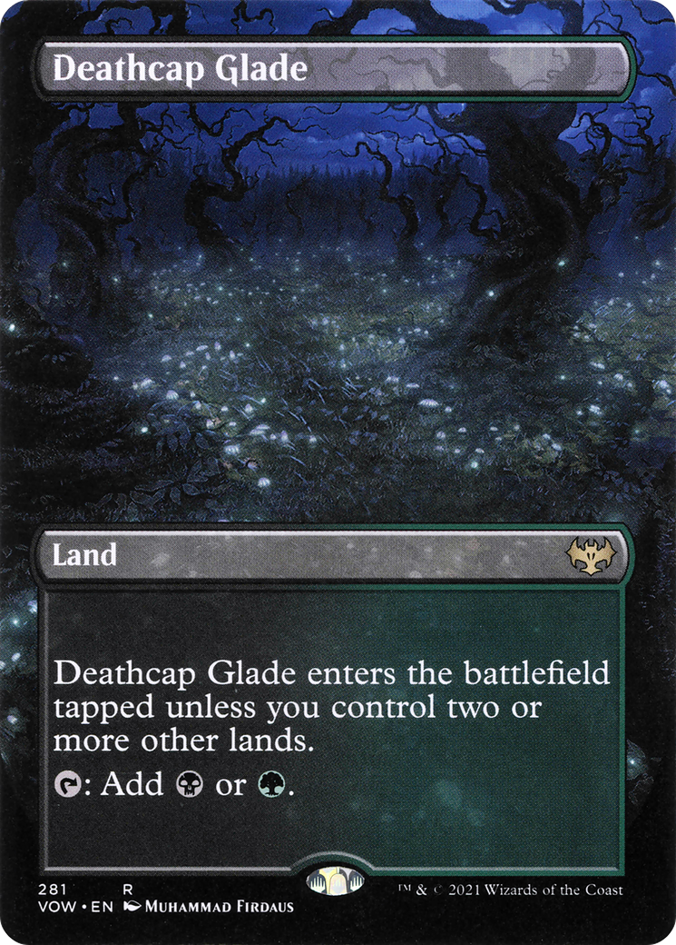 Deathcap Glade (Borderless) (VOW-281) - Innistrad: Crimson Vow Foil