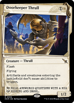 Doorkeeper Thrull (Showcase) (MKM-338) - Murders at Karlov Manor: (Showcase) Foil
