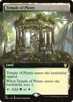 Temple of Plenty (Extended Art) (THB-351) - Theros Beyond Death: (Extended Art) Foil