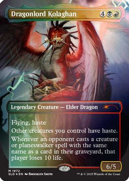 Dragonlord Kolaghan (1972) (Rainbow Foil) (SLD-1972) - Secret Lair Drop Series Foil