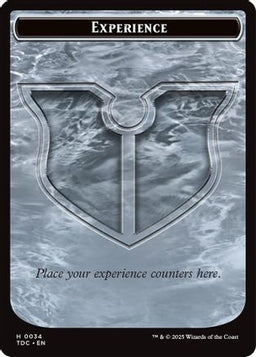 Experience // Treasure Double-Sided Token (TDC-34 // 16) - Commander: Tarkir: Dragonstorm