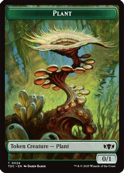 Plant // Goat Double-Sided Token (TDC-24 // 4) - Commander: Tarkir: Dragonstorm