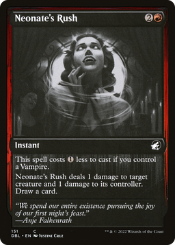 Neonate's Rush (DBL-151) - Innistrad: Double Feature Foil