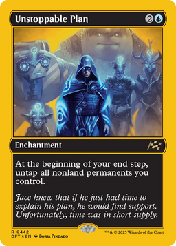 Unstoppable Plan (First-Place Foil) (DFT-442) - Aetherdrift: (enchantment) Foil