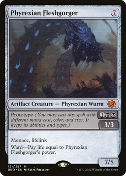 Phyrexian Fleshgorger (BRO-121) - The Brothers' War Foil