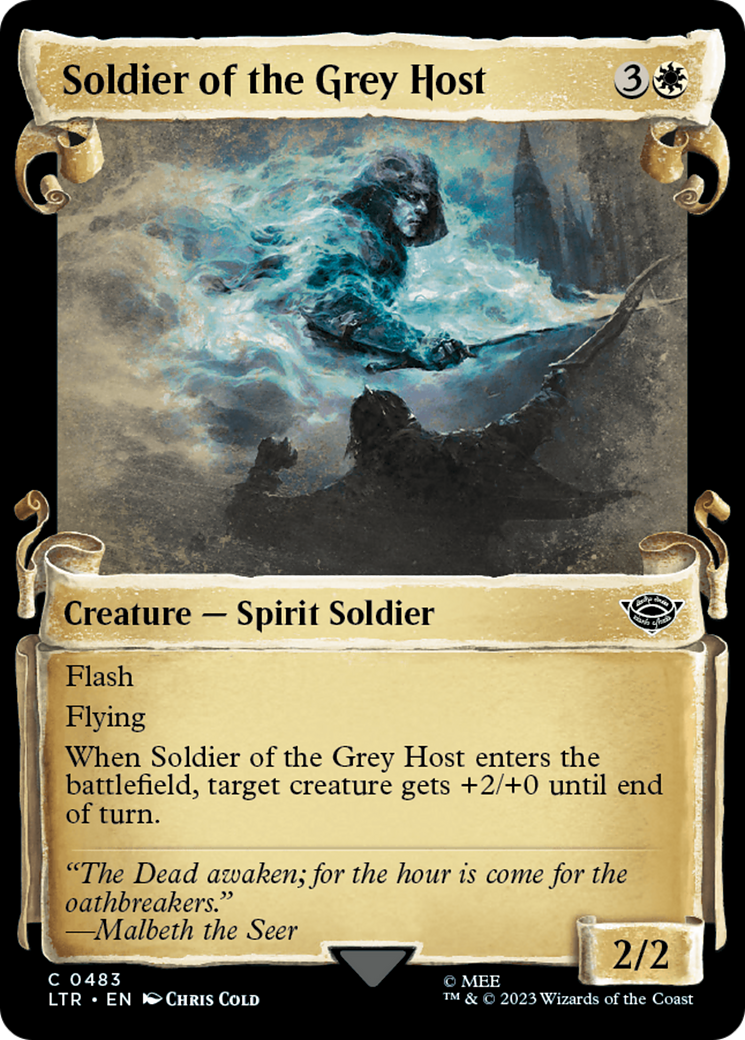 Soldier of the Grey Host (Showcase Scrolls) (LTR-483) - The Lord of the Rings: Tales of Middle-earth: (Showcase)