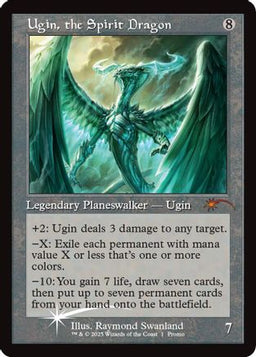 Ugin, the Spirit Dragon (Retro Frame) (MFP-001) - Secret Lair Drop Series Foil