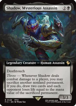 Shadow, Mysterious Assassin (Extended Art) (FIC-148) - Commander: FINAL FANTASY