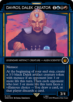 Davros, Dalek Creator (Showcase) (Surge Foil) (WHO-1131) - Doctor Who: (Showcase) (Borderless) Foil