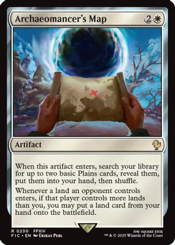 Archaeomancer's Map (Surge Foil) (FIC-230) - Commander: FINAL FANTASY Foil