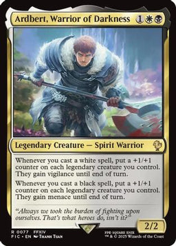 Ardbert, Warrior of Darkness (Surge Foil) (FIC-077) - Commander: FINAL FANTASY Foil