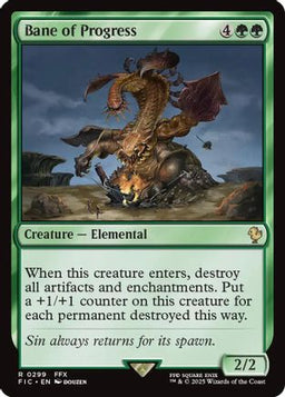 Bane of Progress (Surge Foil) (FIC-299) - Commander: FINAL FANTASY Foil