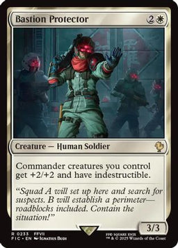 Bastion Protector (Surge Foil) (FIC-233) - Commander: FINAL FANTASY Foil