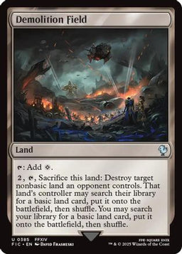 Demolition Field (Surge Foil) (FIC-385) - Commander: FINAL FANTASY Foil