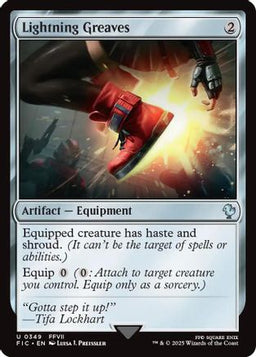 Lightning Greaves (Surge Foil) (FIC-349) - Commander: FINAL FANTASY Foil