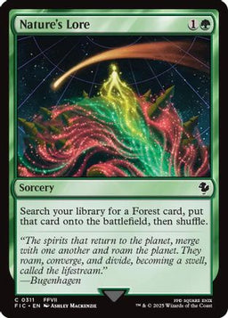 Nature's Lore (Surge Foil) (FIC-311) - Commander: FINAL FANTASY Foil
