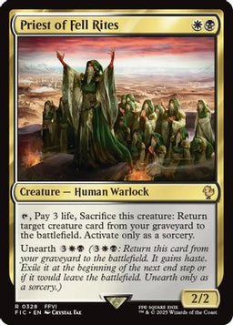 Priest of Fell Rites (Surge Foil) (FIC-328) - Commander: FINAL FANTASY Foil