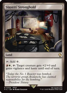 Slayers' Stronghold (Surge Foil) (FIC-424) - Commander: FINAL FANTASY Foil