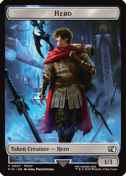 Hero (0007) // Horror Double-Sided Token (FIN-7 // 13) - FINAL FANTASY Foil