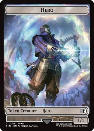 Hero (0008) // Frog Double-Sided Token (FIN-8 // 18) - FINAL FANTASY Foil
