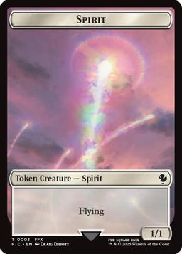 Spirit // Squid Double-Sided Token (Surge Foil) (FIC-3 // 5) - Commander: FINAL FANTASY Foil