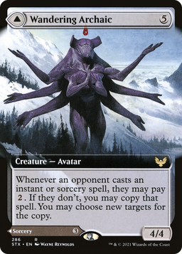 Wandering Archaic (Extended Art) (STX-286) - Strixhaven: School of Mages: (Extended Art) Foil