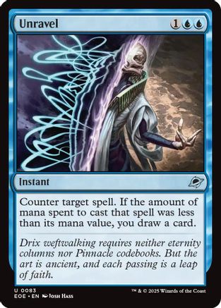 Unravel (EOE-083) - Edge of Eternities